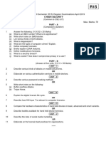 B.Tech IV Year II Semester (R15) Regular Examinations April 2019