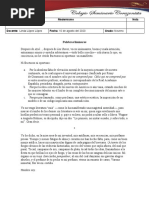 Evaluación Modernismo