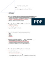 Chapter: Motivation Multiple Choice Questions