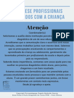 Ficha Anamnese para Profissionais Envolvidos Com A Criança e Adolescente Clínica PDF