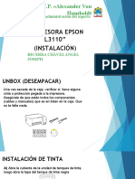 Impresora Epson l3110 Instalación