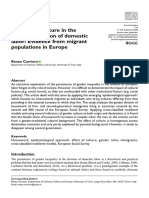 The Role of Culture in The Gendered Division of Domestic Labor: Evidence From Migrant Populations in Europe