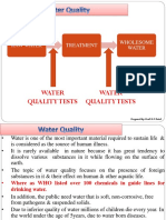 Quality of Water