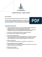 EV Charging RFQ Question & Answer - August 12, 2019