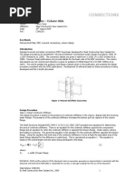 Bolted End Plate Connection Design Example