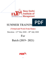 SIP - Kit PGDM Batch 2019-21 New