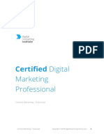 Certified Digital: Marketing Professional