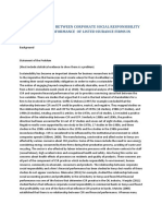 The Relationship Between Corporate Social Responsibility and Financial Performance of Listed Isurance Firms in Kenya