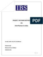 Project Interim Report ON Debt Market in India: Faculty Guide: Prof. DR.P R Kulkarni