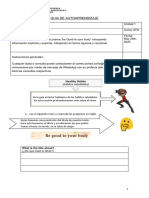 Guía de Trabajo de Inglés para 6° Básico