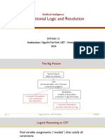 Propositional Logic and Resolution: Artificial Intelligence