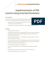 Team C - Implementation of PID Control Using Inverted Pendulum