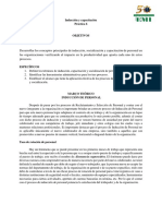 PRÁCTICA No. 6 Inducción y Capacitación