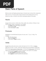 Basic Parts of Speech: Nouns