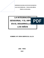 25-05-20 La Integración Sensorial y El Impacto en El Desarrollo de Los Niños