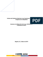 IV Informe Gobienro Nal - Congreso - Marzo 2014