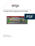 Voxengo Deft Compressor User Guide: Software Version 1.4