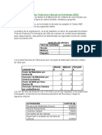 Ejercicio #3 de Costeo Tradicional y Basado en Actividades CARTERAS