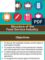 I CEV20052 Structureofthe Food Service Industry