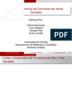 Guía #2 - Límites y Continuidad de Funciones de Dos y Tres Variables