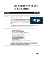 3M™ Three-Conductor In-Line Splice Kits, 5750 Series: Data Sheet June 2012