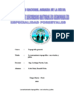 Levantamiento Topográfico Con Wincha y Jalón