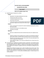 Suggested Solution Case Study 3: Elective Paper 6A: Risk Management