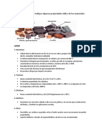 Del Gráfico Adjunto Indique Algunas Propiedades Útiles de Los Materiales Mostrados