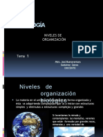 Biología: Niveles de Organización