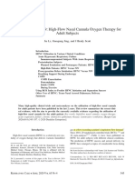 Year in Review 2019: High-Flow Nasal Cannula Oxygen Therapy For Adult Subjects