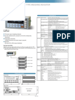 Basic Type Weighing Indicator: Specifications