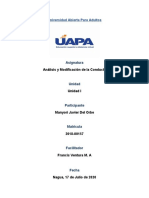 Tarea 1 Análisis y Modificación de La Conducta