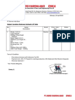 Penawaran Stationary Lift Table - SJG 2 Ton 3 Meter - PT Borneo Indo Bara Approv