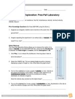 Student Exploration: Free-Fall Laboratory