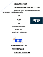 Project Report Online Library Management System