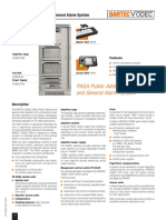 PAGA Public Adress and General Alarm System