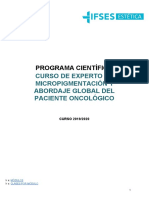 Programa Científico IFSES Estética Micropigmentación y Abordaje Paciente Oncológico PDF