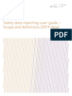 Safety Data Reporting User Guide - Scope and Definitions (2019 Data)