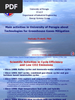 Main Activities in University of Perugia About Technologies For Greenhouse Gases Mitigation