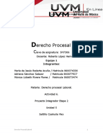 ACTIVIDAD 6 - MRA - Equipo 1 - Etapa 2 Proyecto Integrador - Derecho Procesal Laboral