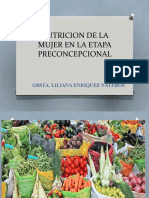 Clase N°09 Nutricion de La Mujer en La Etapa Preconcepcional