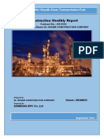 Construction Monthly Report: Project Title: Riyadh Clean Transportation Fuel