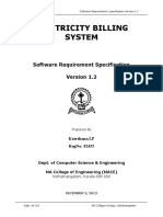 Electricity Billing System: Software Requirement Specification