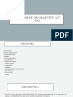 The Payment of Gratuity Act, 1972