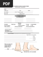 New Patient/Consultation Form: Allergies