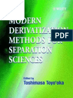 Modern Derivatization Methods For Separation Sciences (T. To