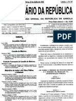 Lei N.º 8 02 de 19 de Julho Lei Sobre o Período de Funcionamento e o Horário de Trabalho Na Administração Pública