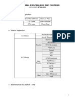 A310 Normal Procedures and Do Items: Safety Exterior Inspection