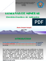 Reservas de Minerales-EJERCICIOS DE APLICACIÓN