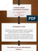 Coffee Shop Management System